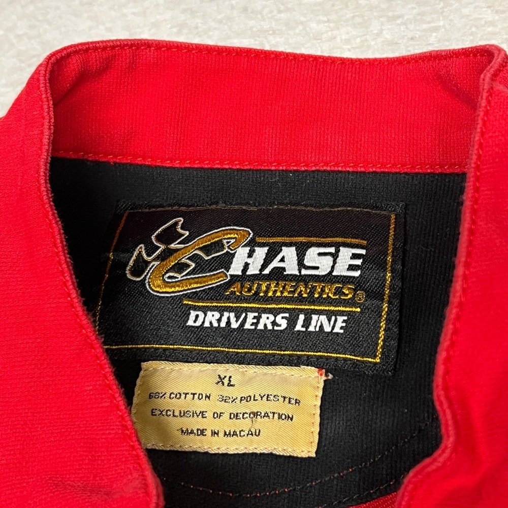 Vintage Chase Authentics XL Dale Earnhardt Jr Budweiser 1/4 Zip Pullover Shirt - Picture 3 of 9
